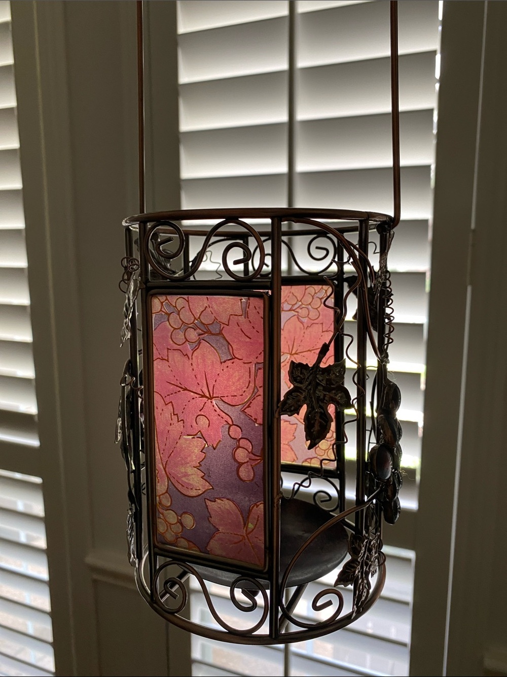 Decorative Floral Lantern - Unbranded